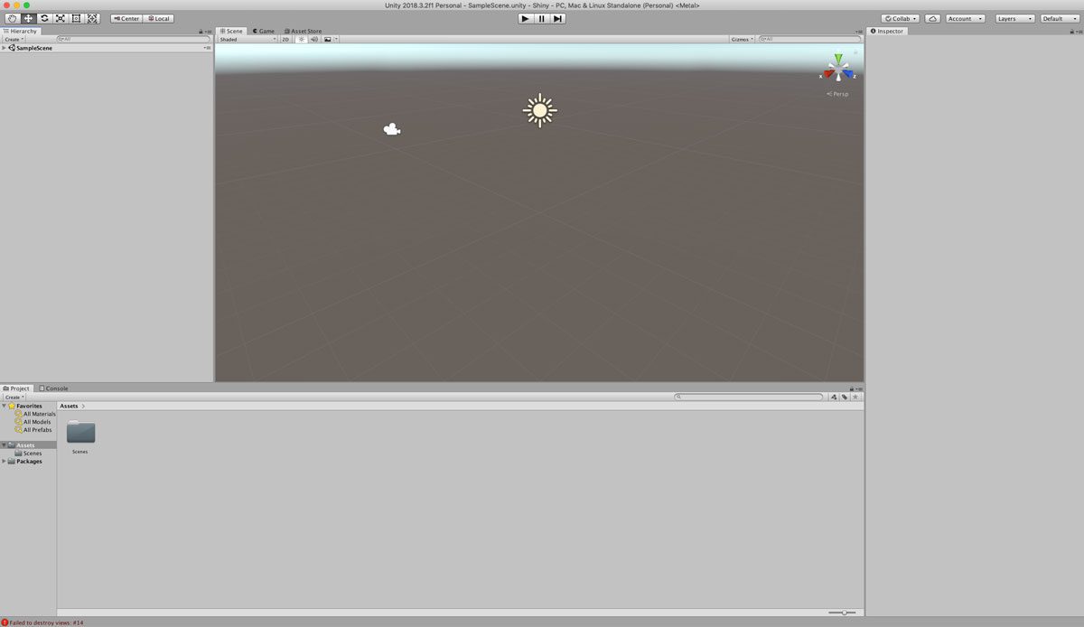 Unity Editor Default Workspace