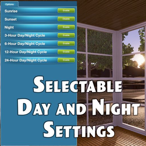 Selectable Day And Night Settings