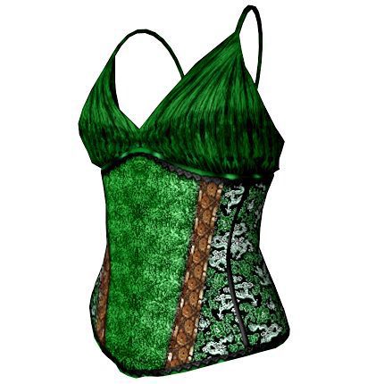 Bettie Corset Top in green