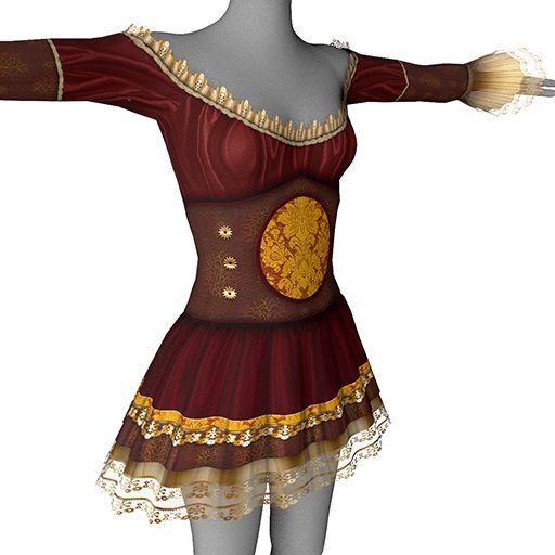 Lovelace Outfit in Red