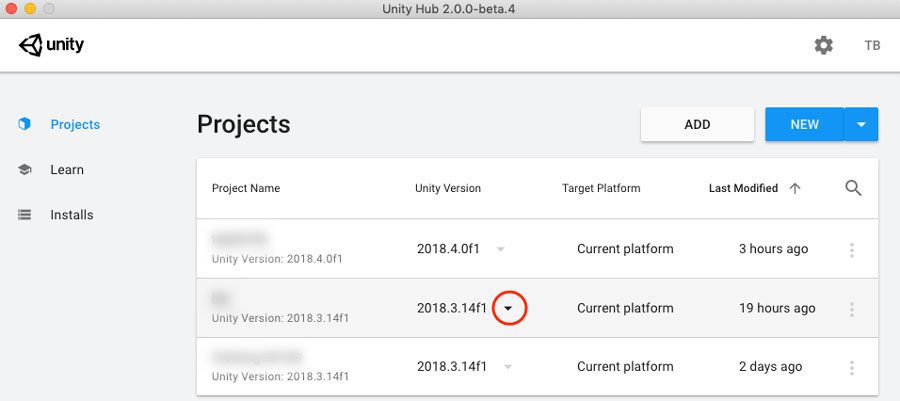 Unity 2018.4LTS