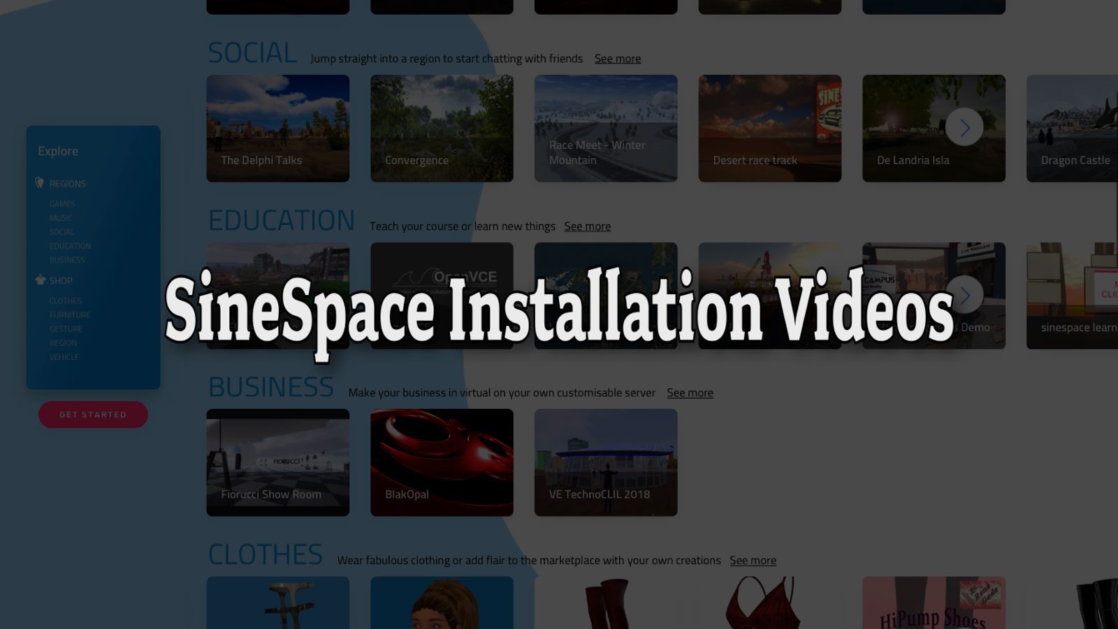 SineSpace Installation Videos