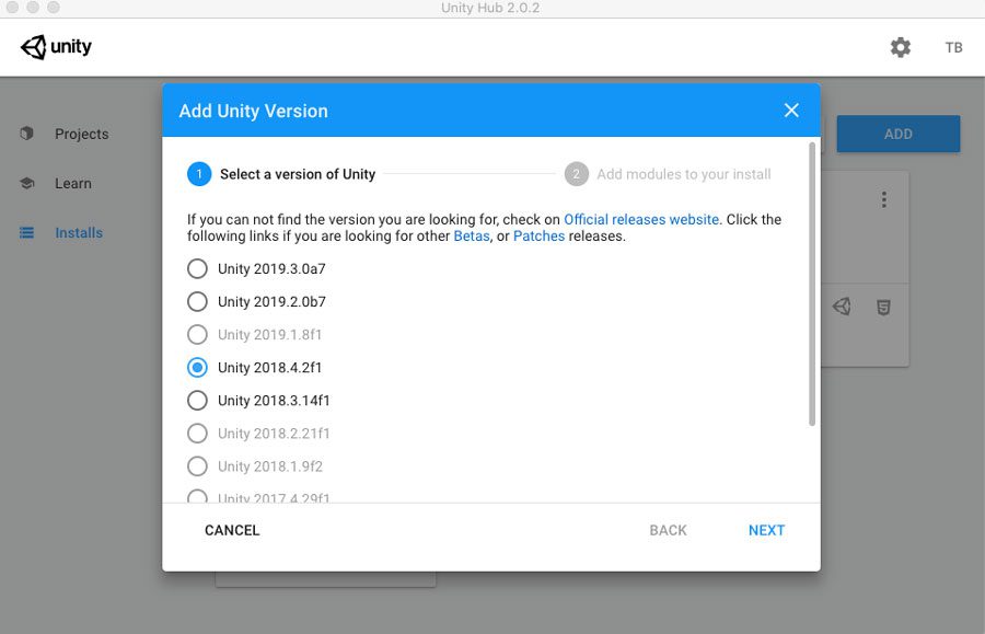 Add Unity Version