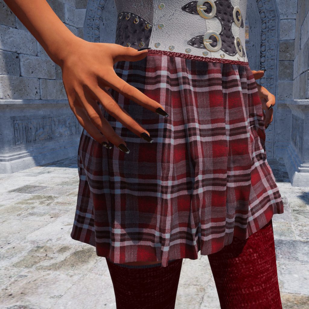 Darla Skirt in red