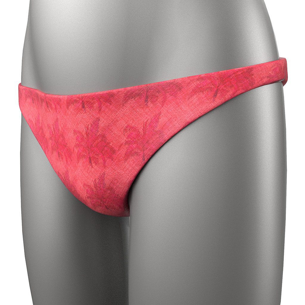 Pacifica Lycra Bikini Bottoms in Red