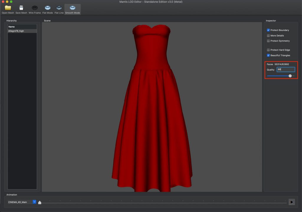 Allegro High Poly