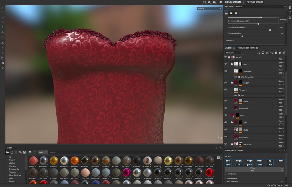 Substance Painter Layer Stack