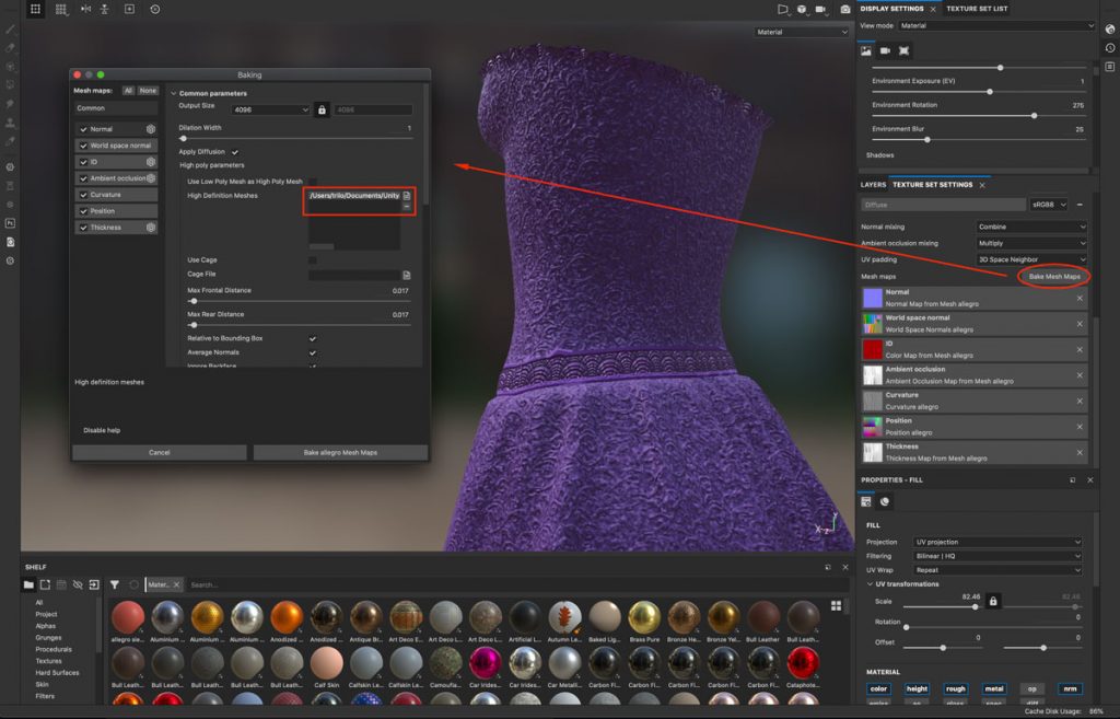 Substance Painter Baking Maps
